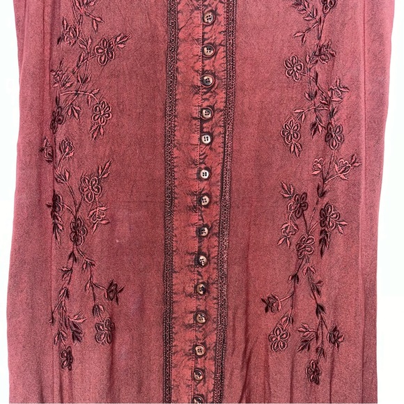 India Boutique free size burgundy jumper dress - Picture 11 of 14